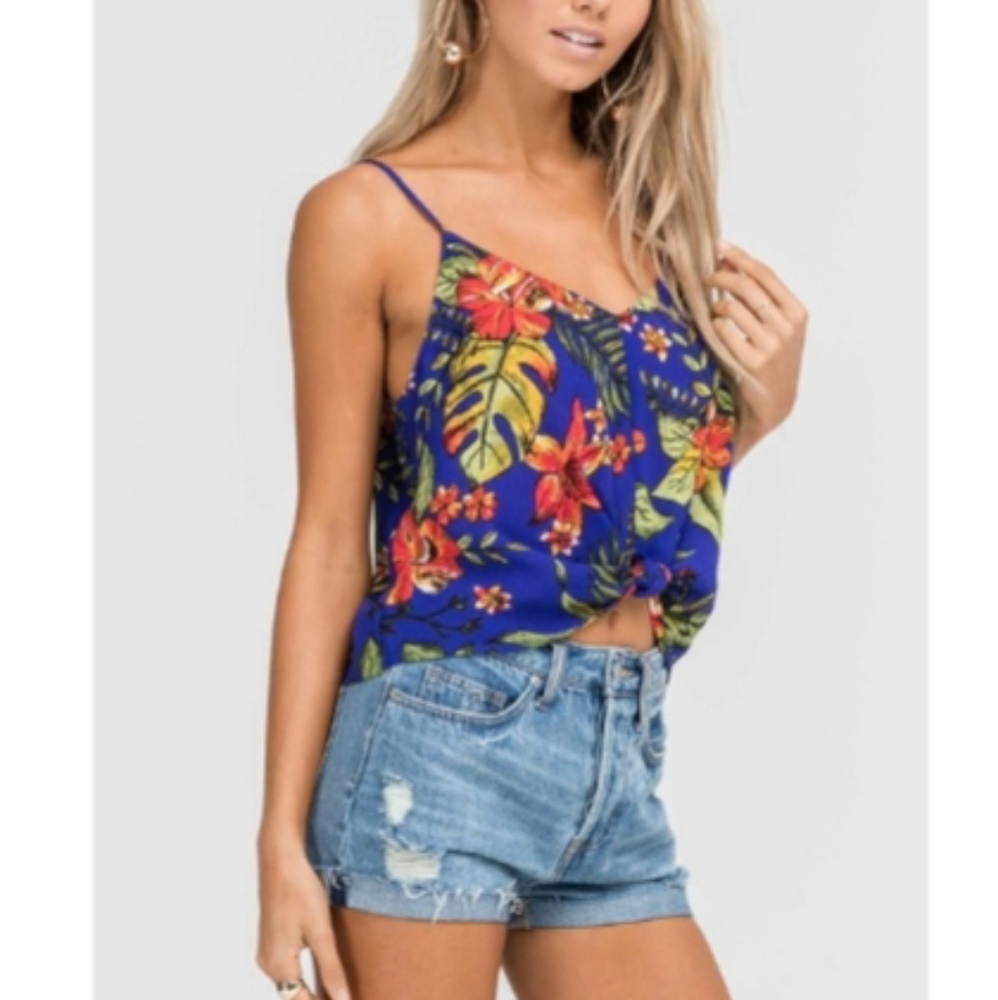Lush tie front top